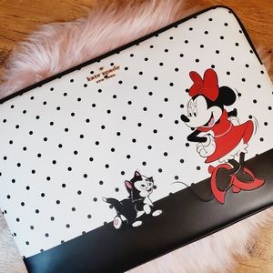 Kate spade Minnie mouse universal laptop sleeve polka dot in black and white nwt